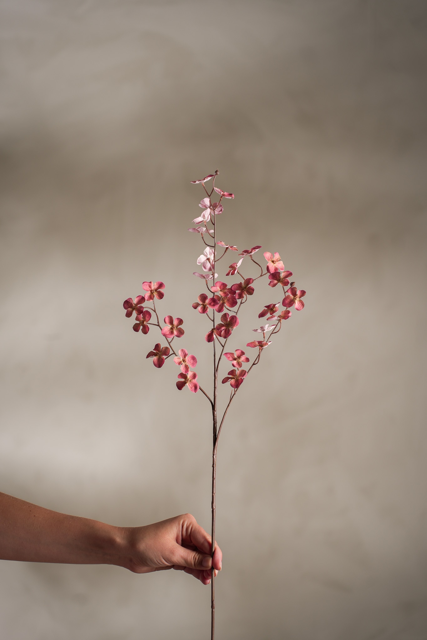 Kunstig rosa Hortensia 72cm