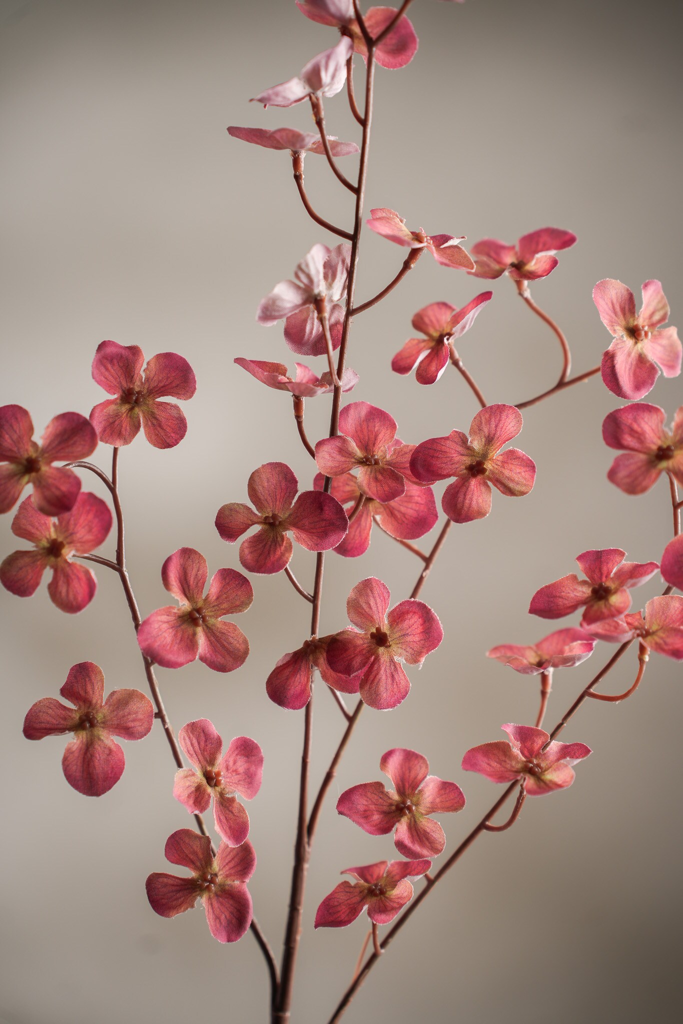 Kunstig rosa Hortensia 72cm
