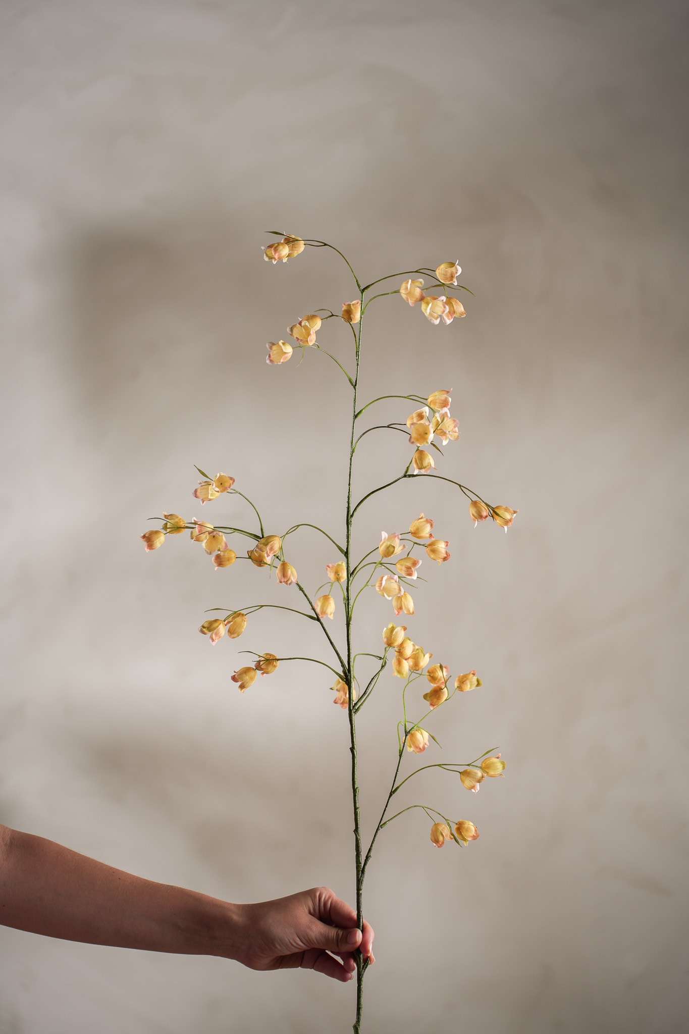 Kunstig gul Blomsterkvist 110cm