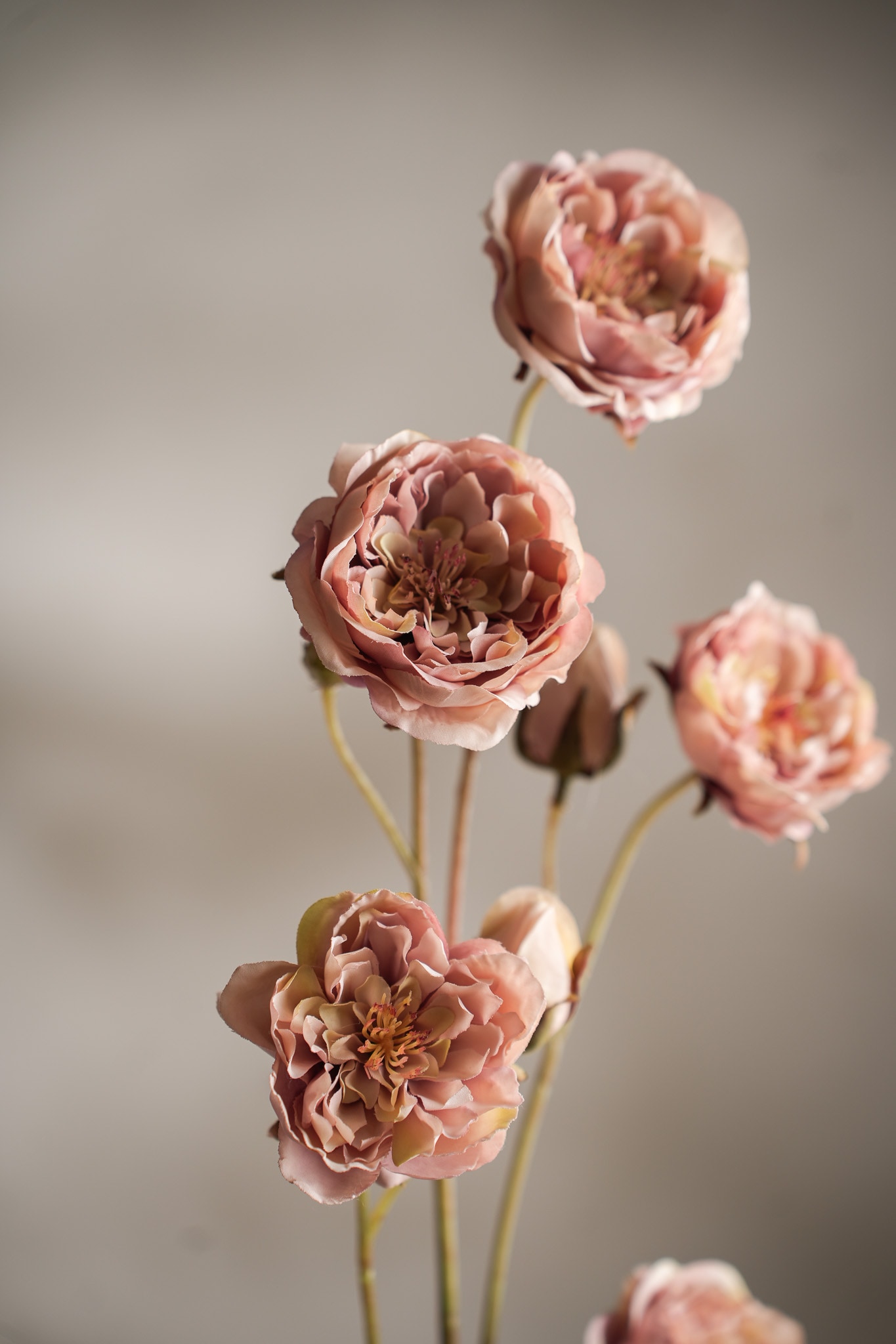 Kunstig rosa Rose 105cm