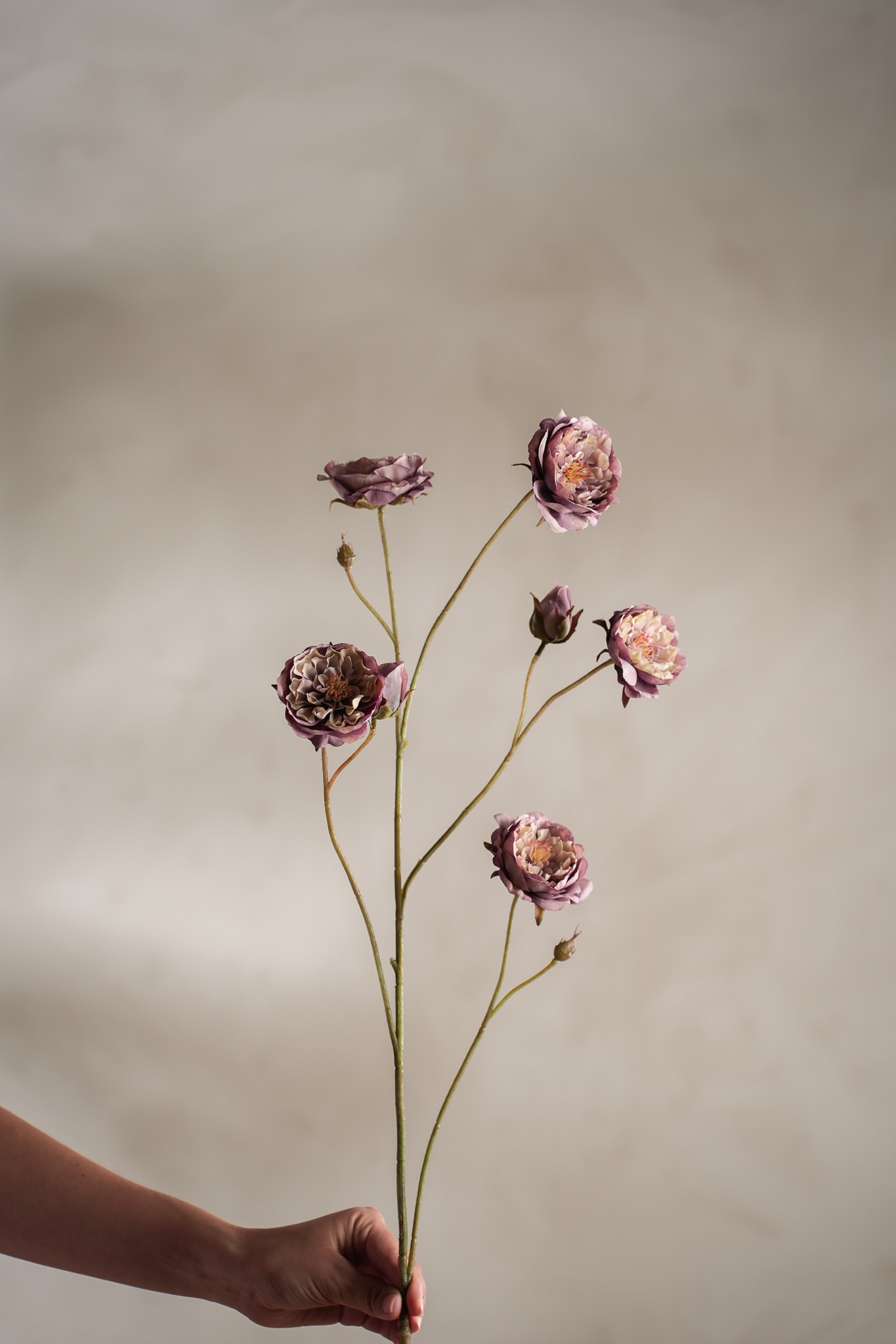 Kunstig lilla Rose 105cm