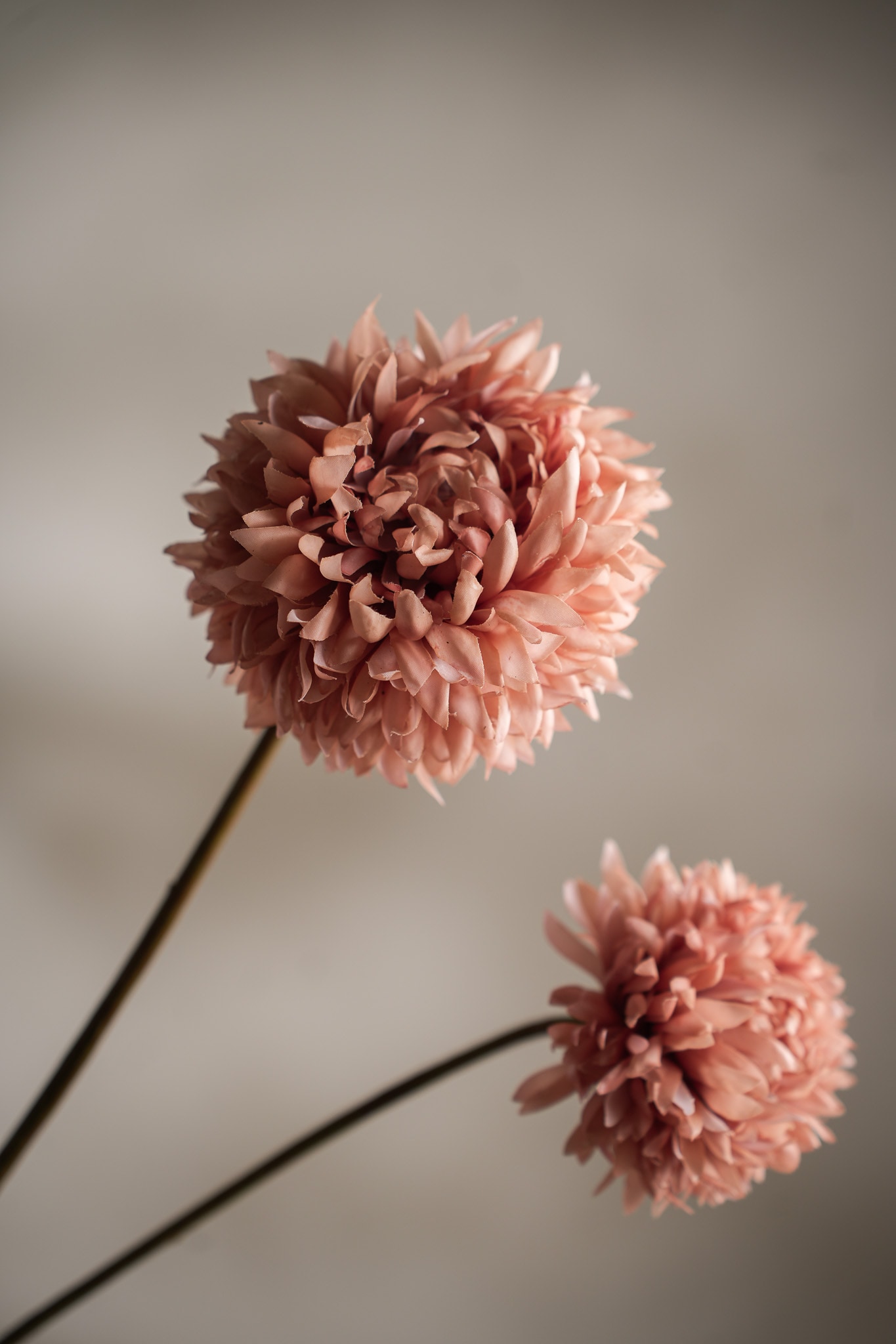 Kunstig brun Chrysanthemum 65cm