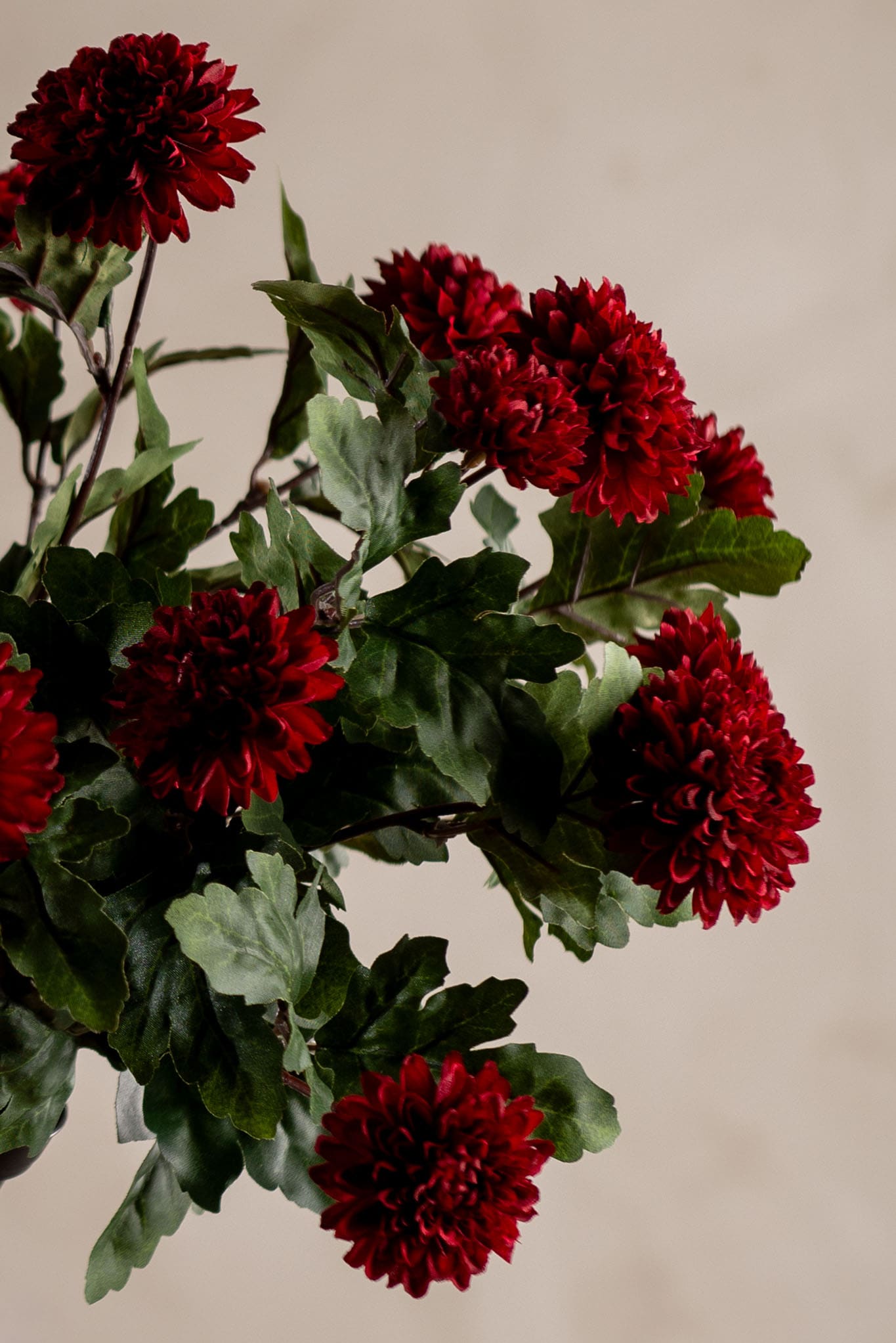 Kunstig burgunder Chrysanthemum 30cm