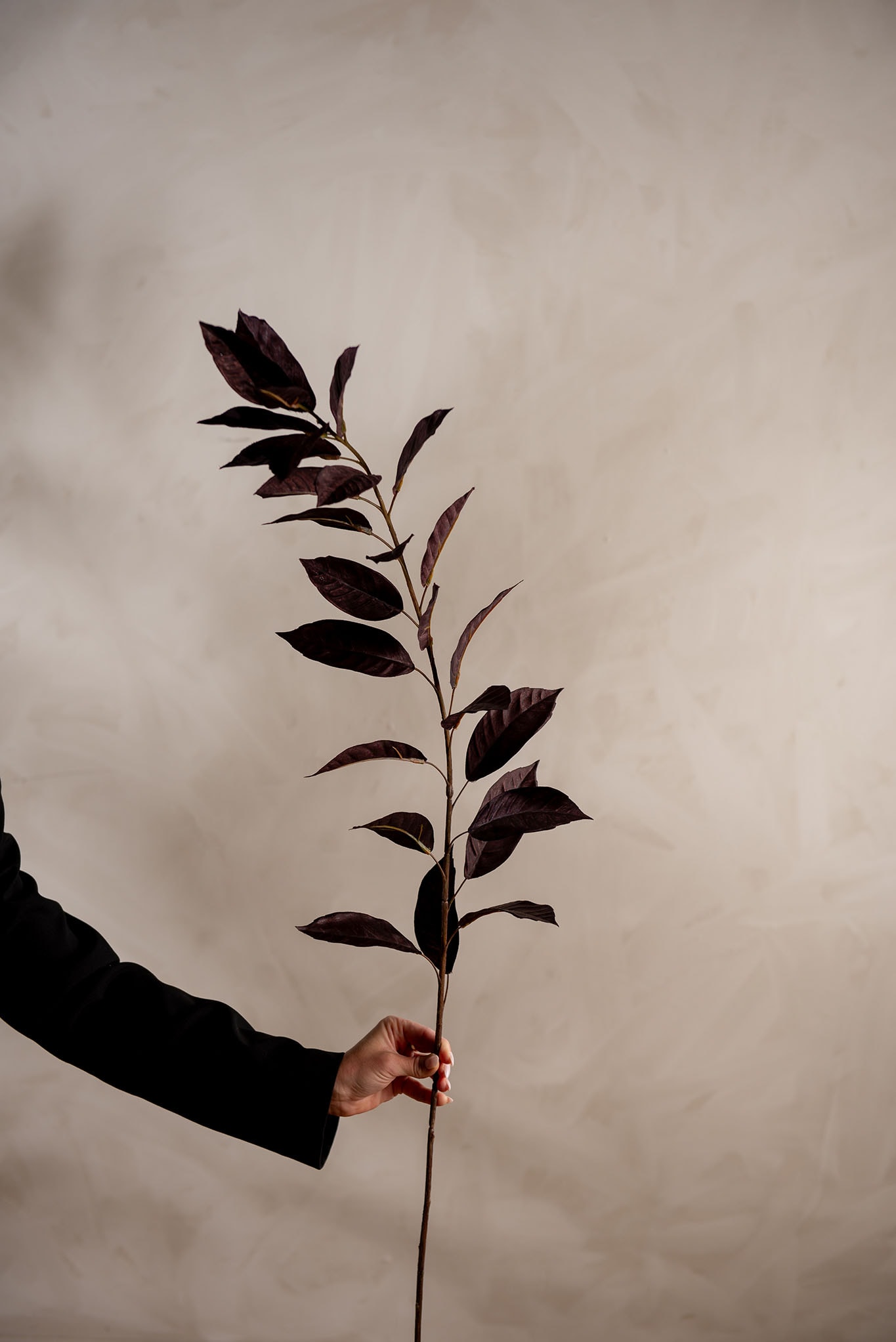 Kunstig burgunder Blad 125cm