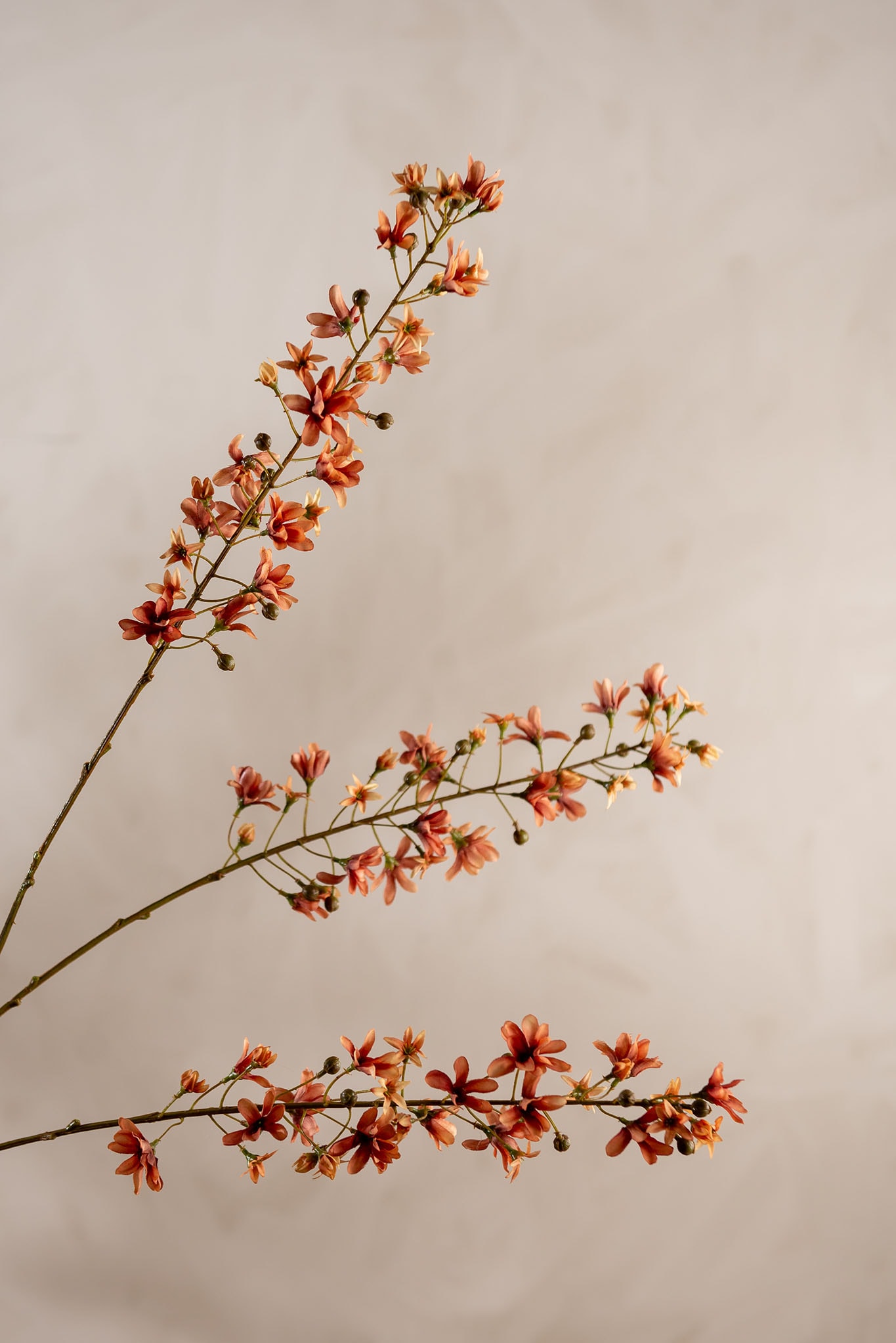 Kunstig brun Blomsterkvist 110cm