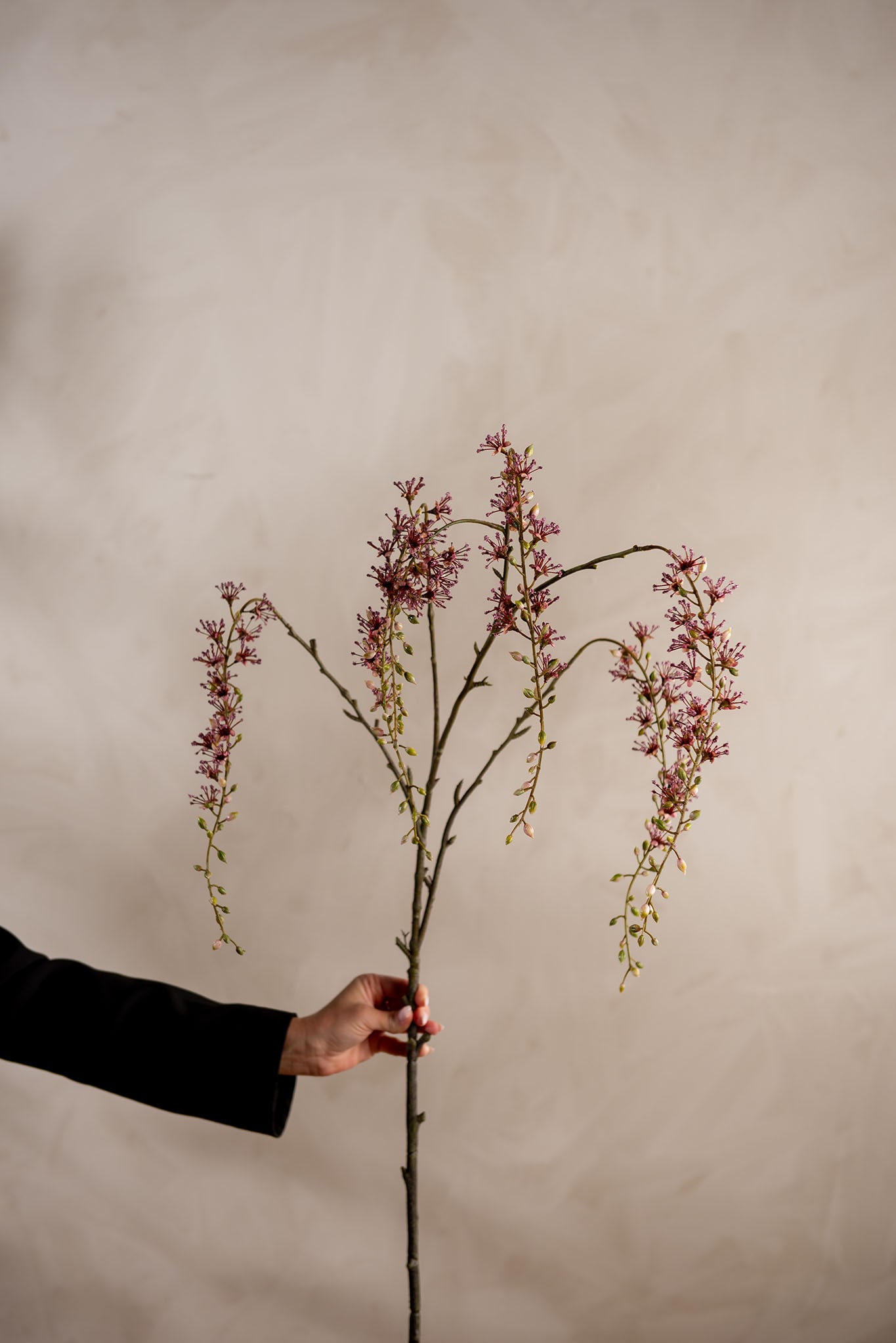 Kunstig lilla Blomsterkvist 164cm