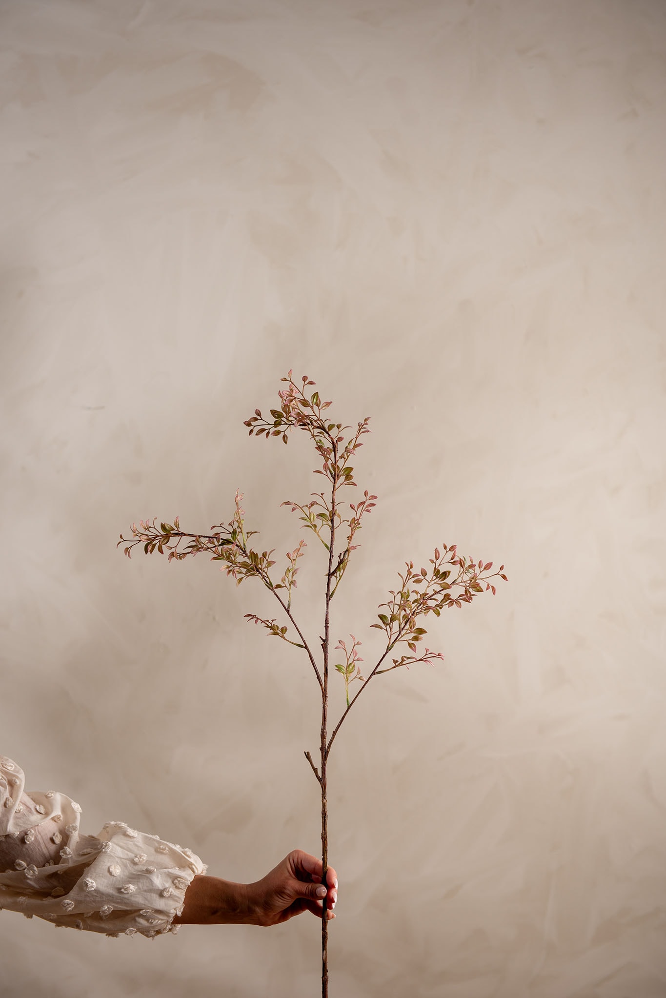 Kunstig fersken Ruscus 100cm