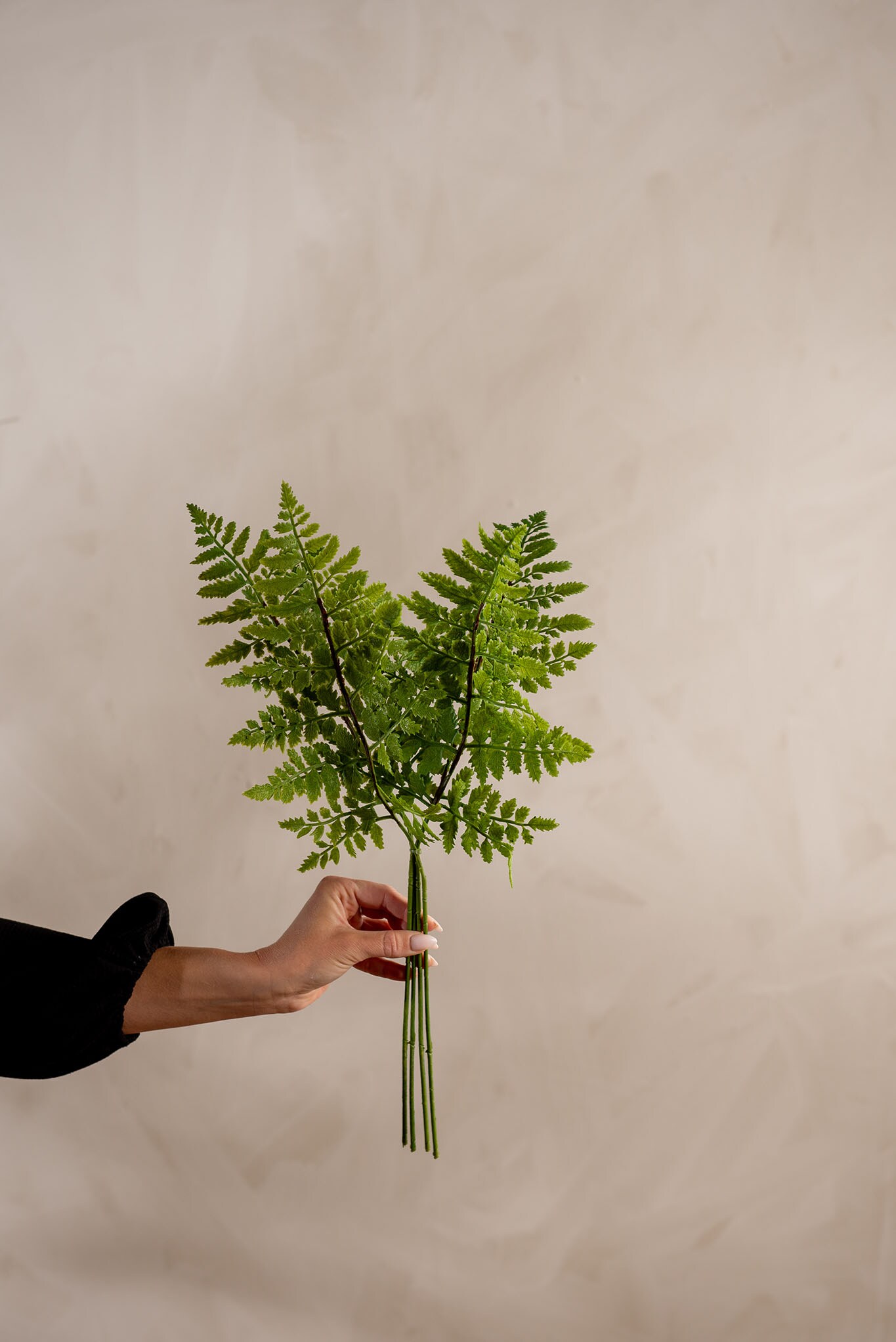 Kunstig grønn Ormbunksblad, 4 stk 50cm