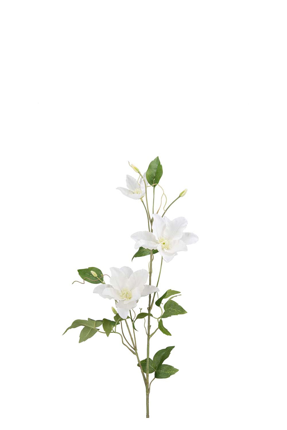 Kunstig hvit klematis 85 cm