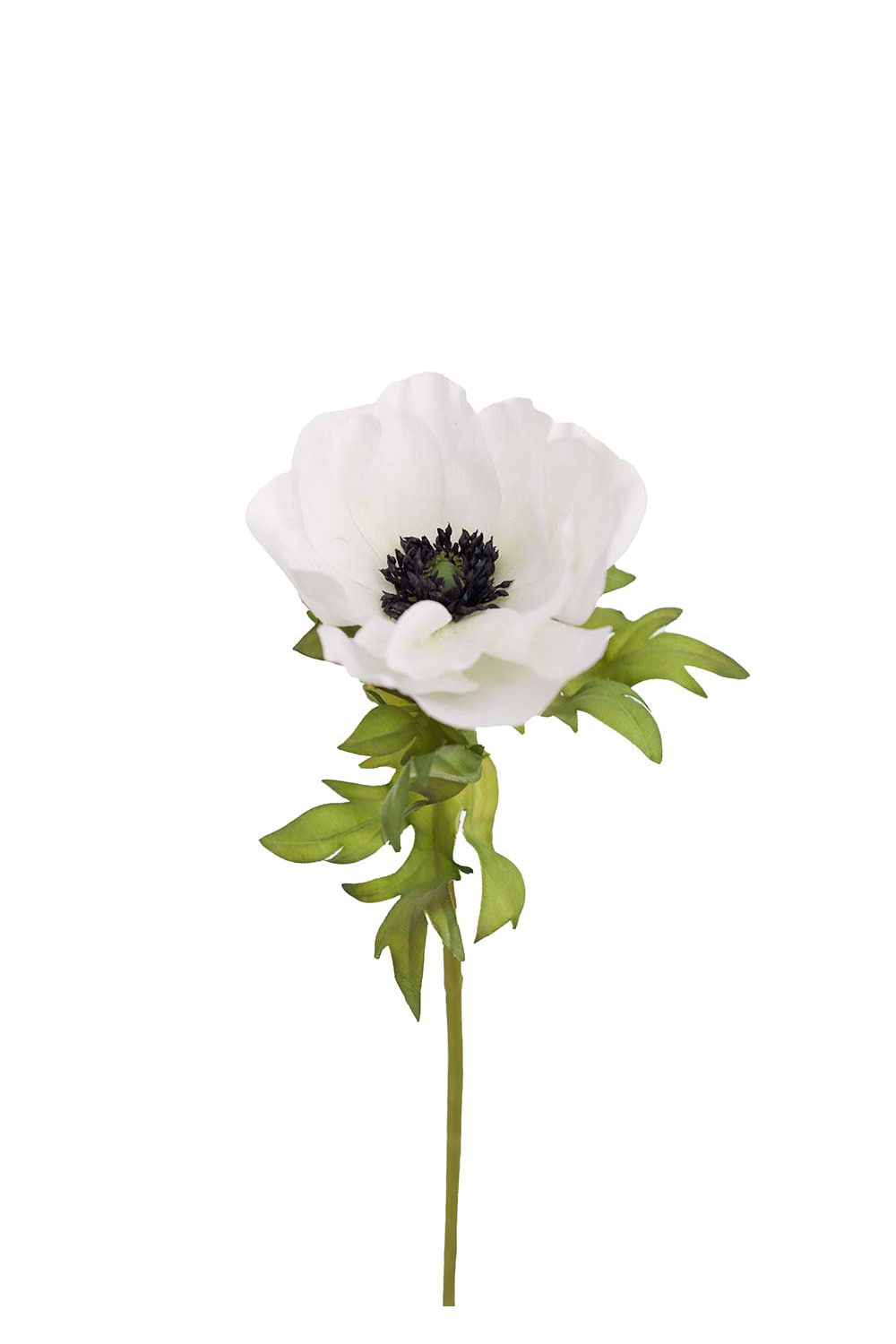 Kunstig hvit anemone 43 cm