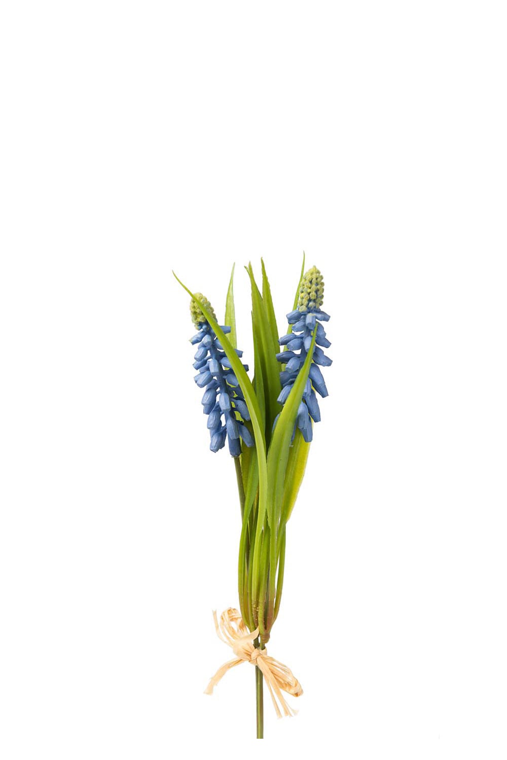 Kunstig blå perleblomstbunt 20 cm