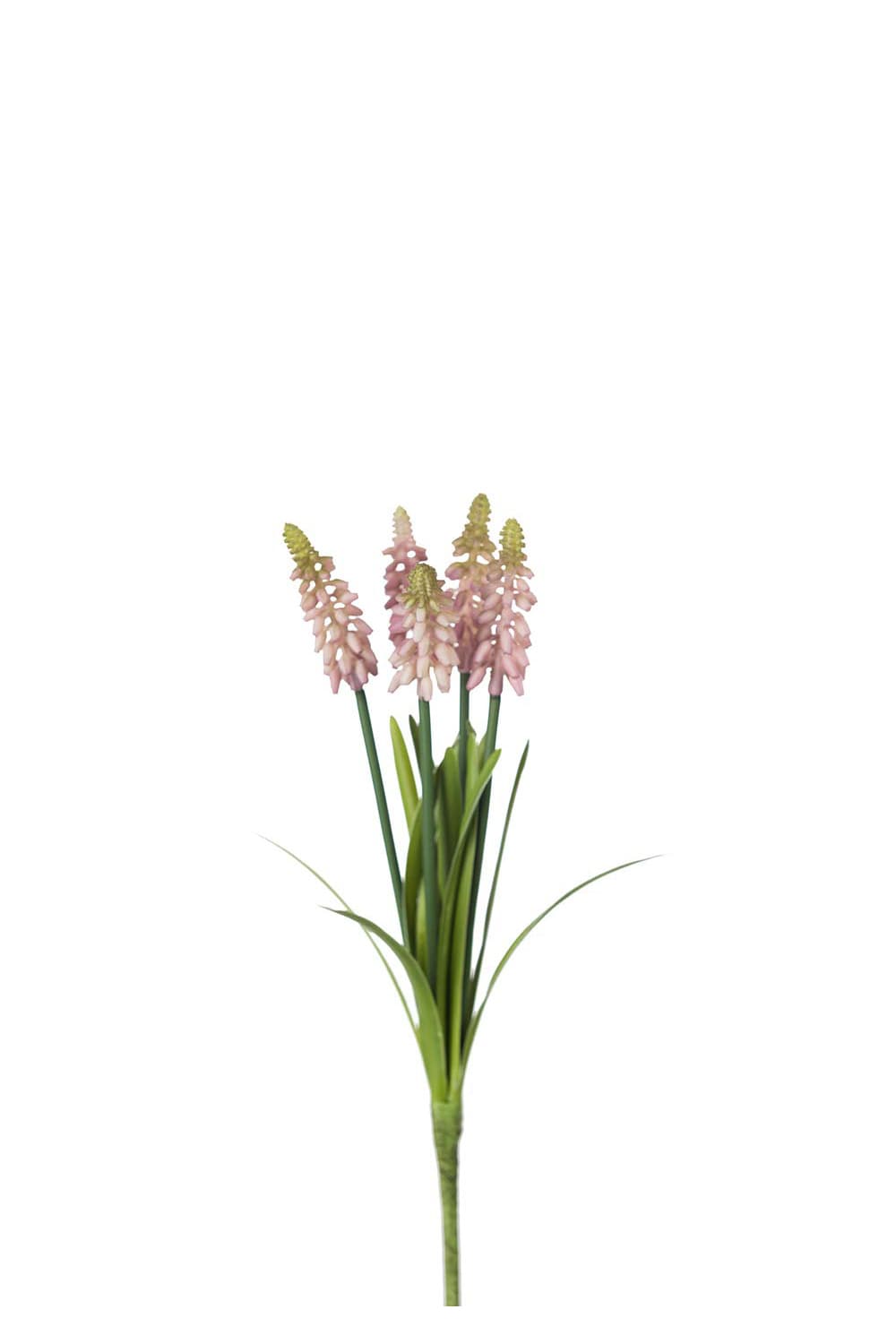 Kunstig rosa perleblomst 30 cm