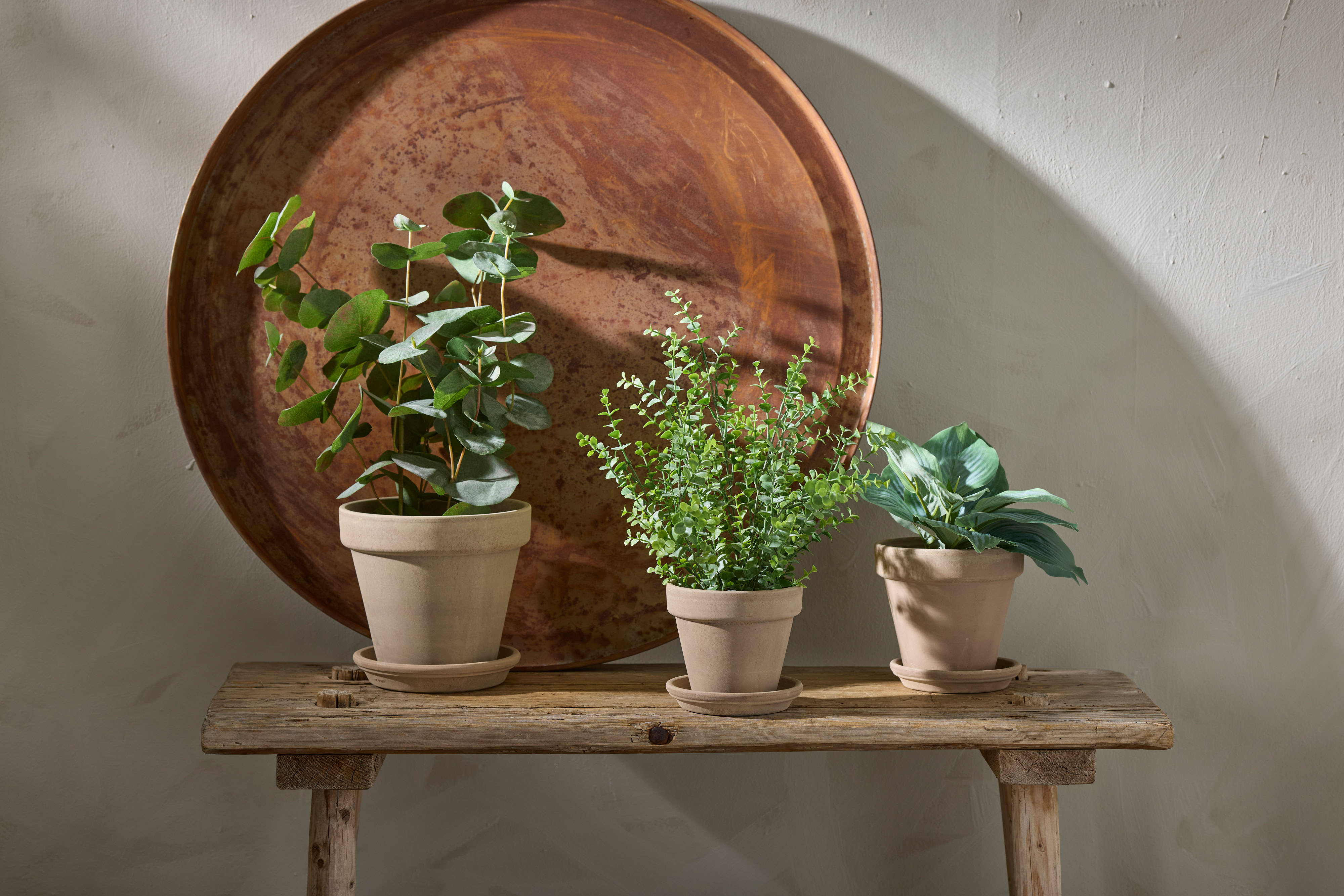 Kunstig grønn eukalyptus 55 cm